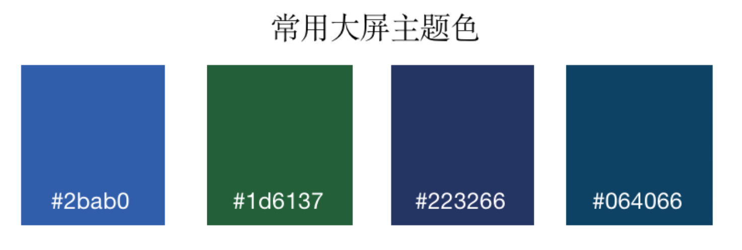 可视化大屏配色